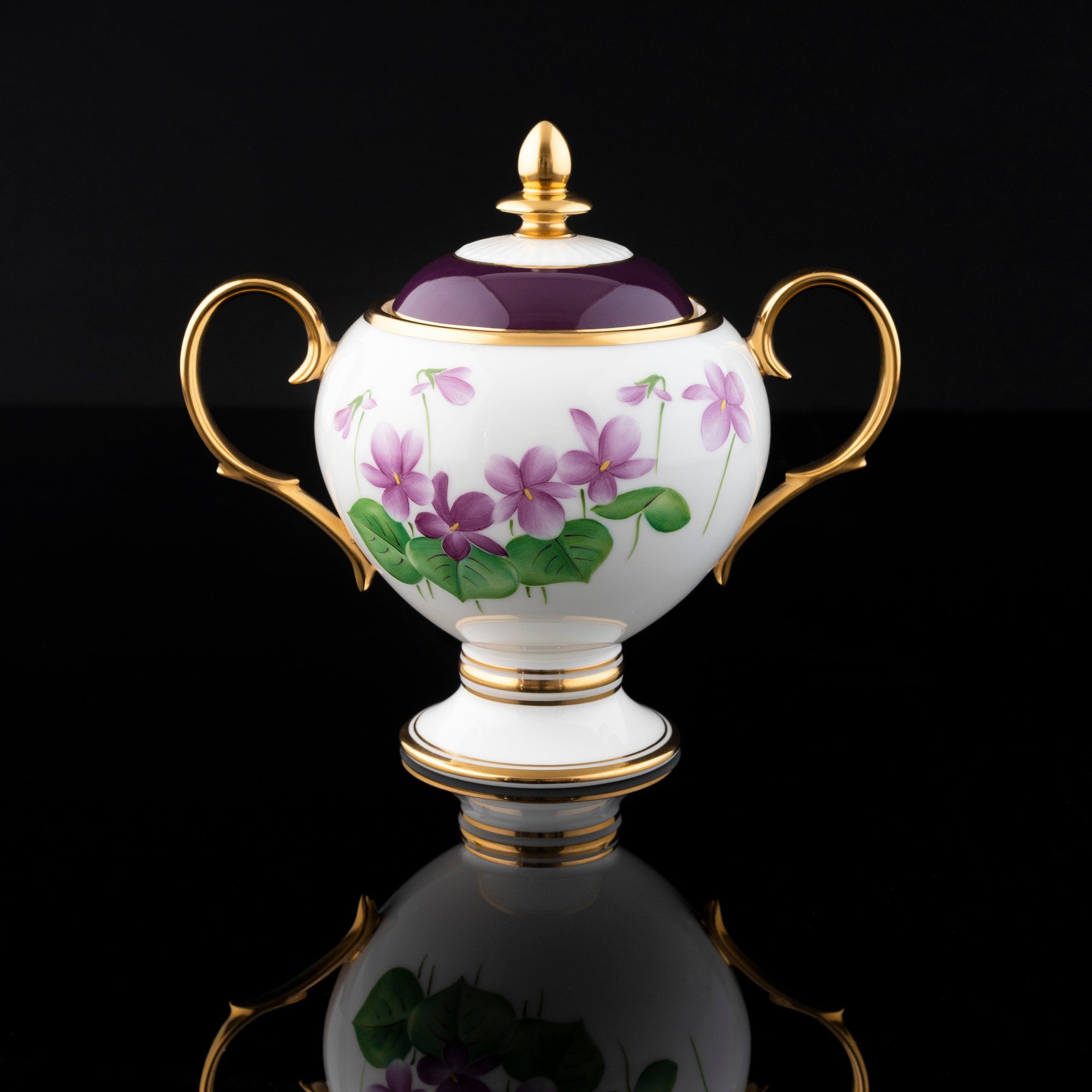  Bộ ấm chén uống trà (Đặc biệt: vẽ tay) 22 món sứ xương Nhật Bản cao cấp | Violet T773 - T24 