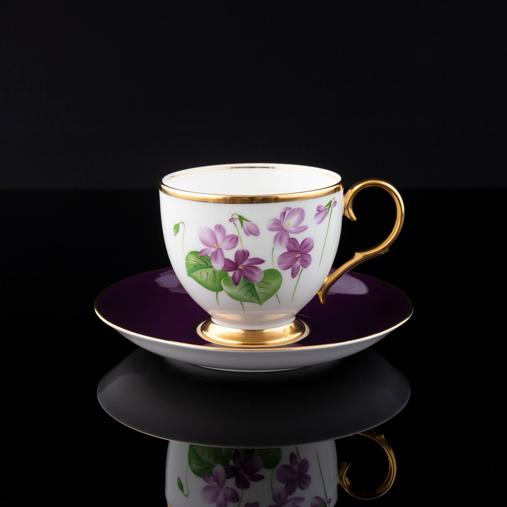  Bộ ấm chén uống trà (Đặc biệt: vẽ tay) 22 món sứ xương Nhật Bản cao cấp | Violet T773 - T24 