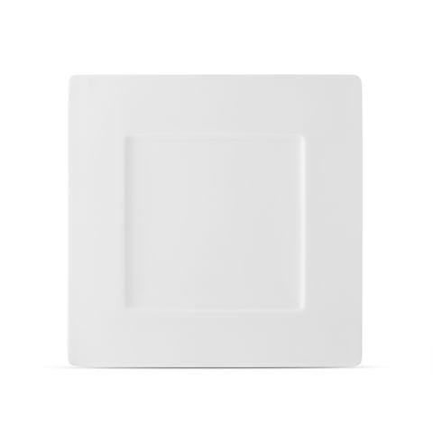  Đĩa vuông cỡ vừa cạnh dài 24,3cm sứ xương | Plain White  9990L - 97535 