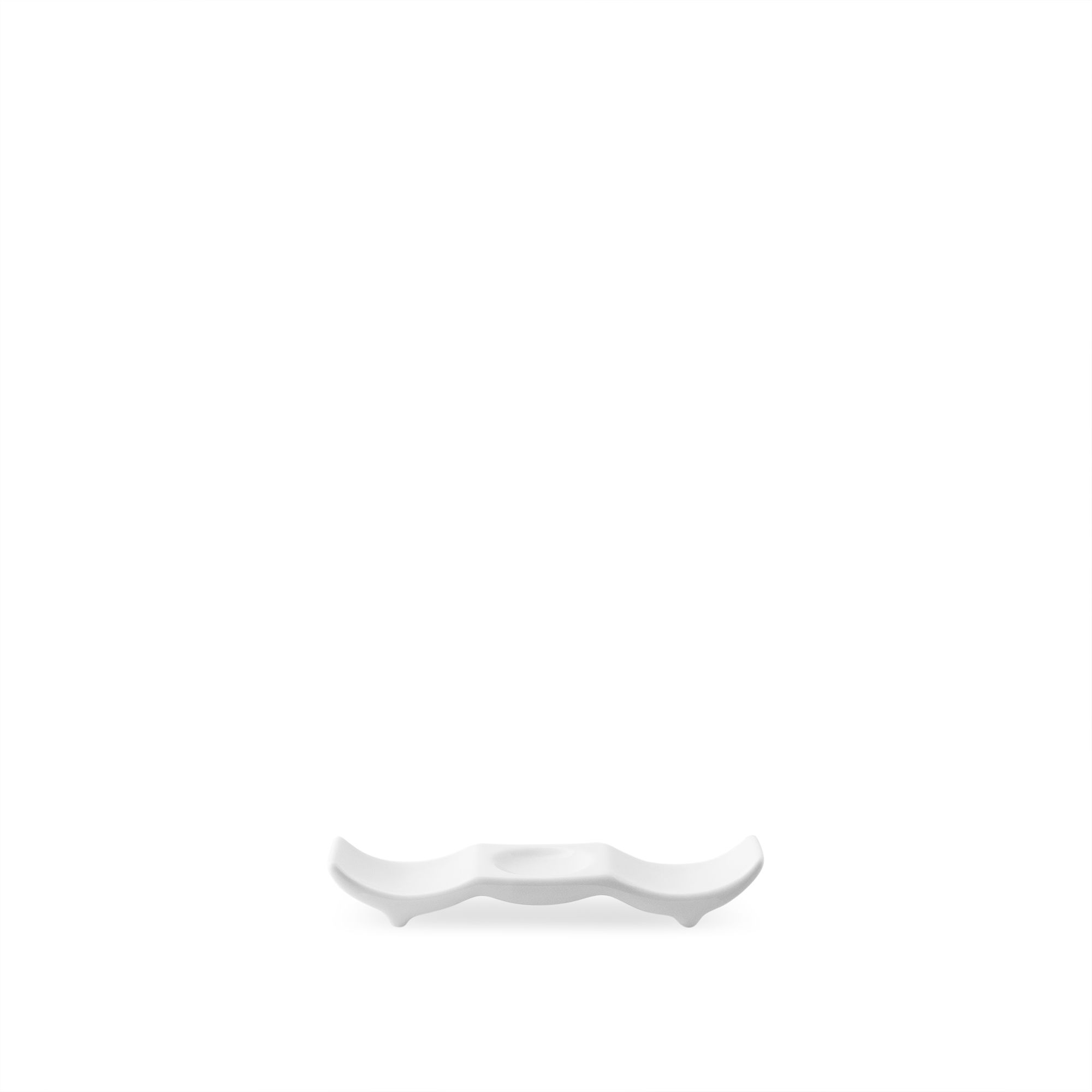  Dụng cụ gác đũa & thìa (gác đũa muỗng) dài 10,8cm sứ trắng | Art Stage 4257L - 91831 