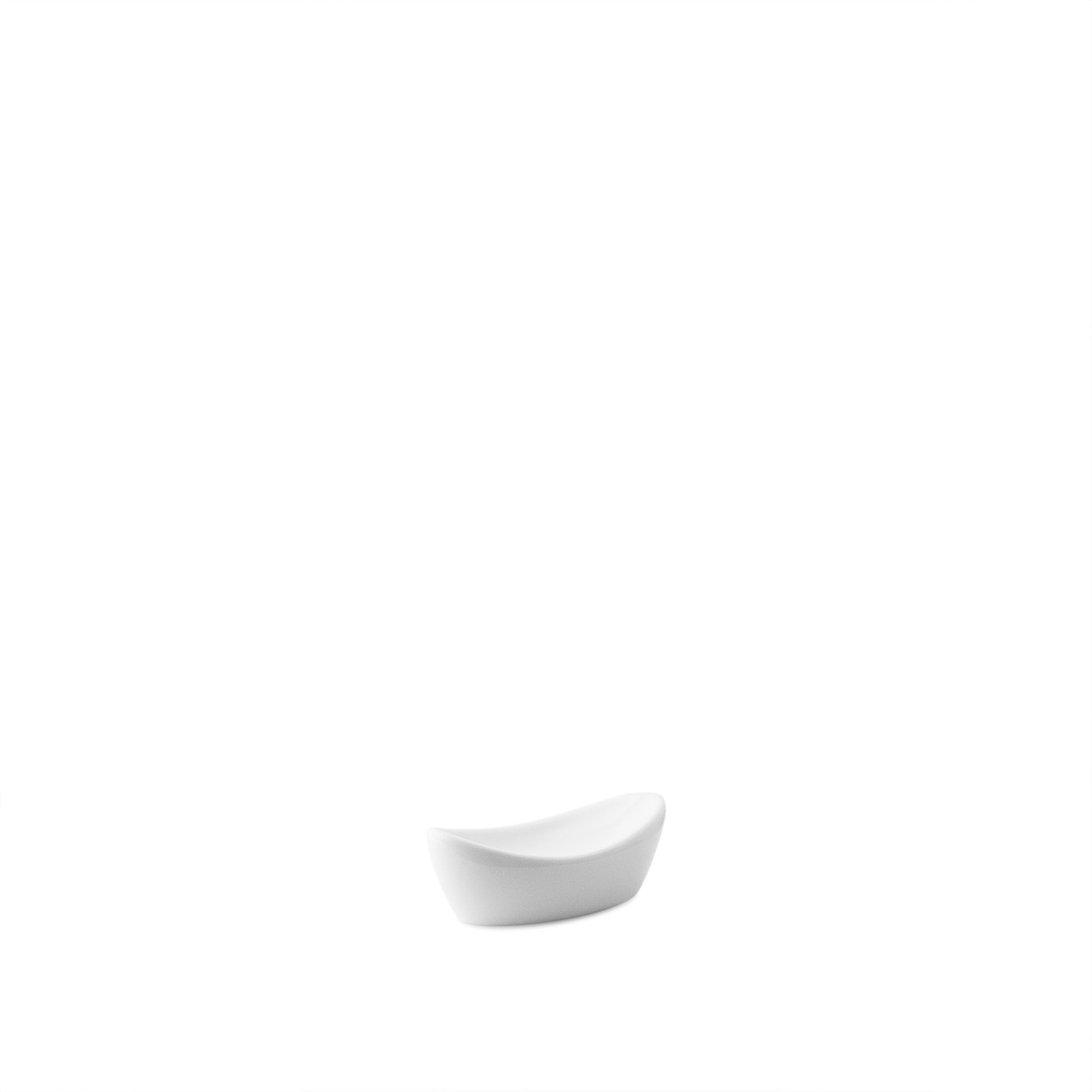  Dụng cụ gác đũa hình thoi dài 5,6cm sứ trắng | Art Stage 4257L - 91836 