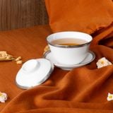  Bộ ấm chén uống trà 13 món Châu Á (ấm 950ml, tách 160ml) | Rochelle Platinum 4795L-T014A 