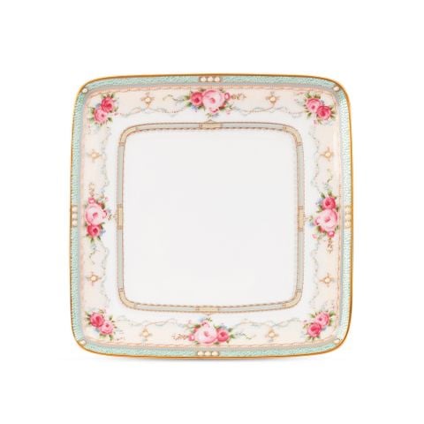  Đĩa vuông cỡ nhỏ cạnh dài 19,1cm sứ xương | Palace Rose 4863L - 97317 