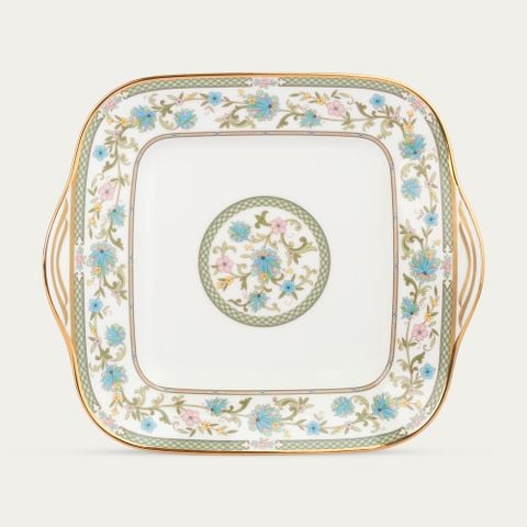  Đĩa vuông cỡ lớn cạnh dài 28,1cm sứ xương Nhật Bản | Yoshino 9983J - 59847 