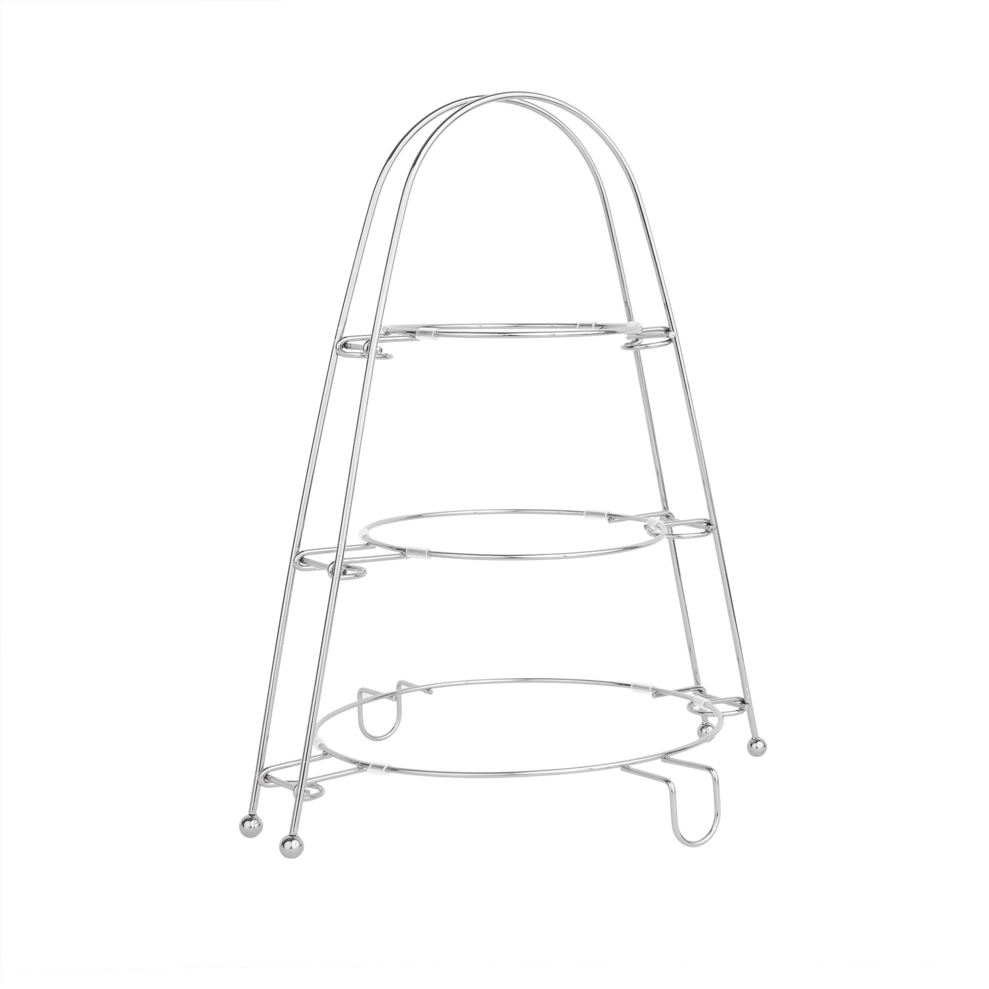  Kệ đựng đĩa bánh màu bạc 3 tầng | Tea Accessory 1112 - 1 