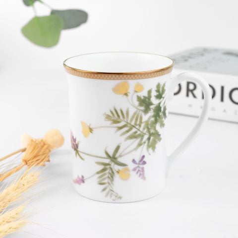  Cốc (ly) uống nước, cà phê dung tích 310ml sứ trắng | New Morning 1738L - T91332K 