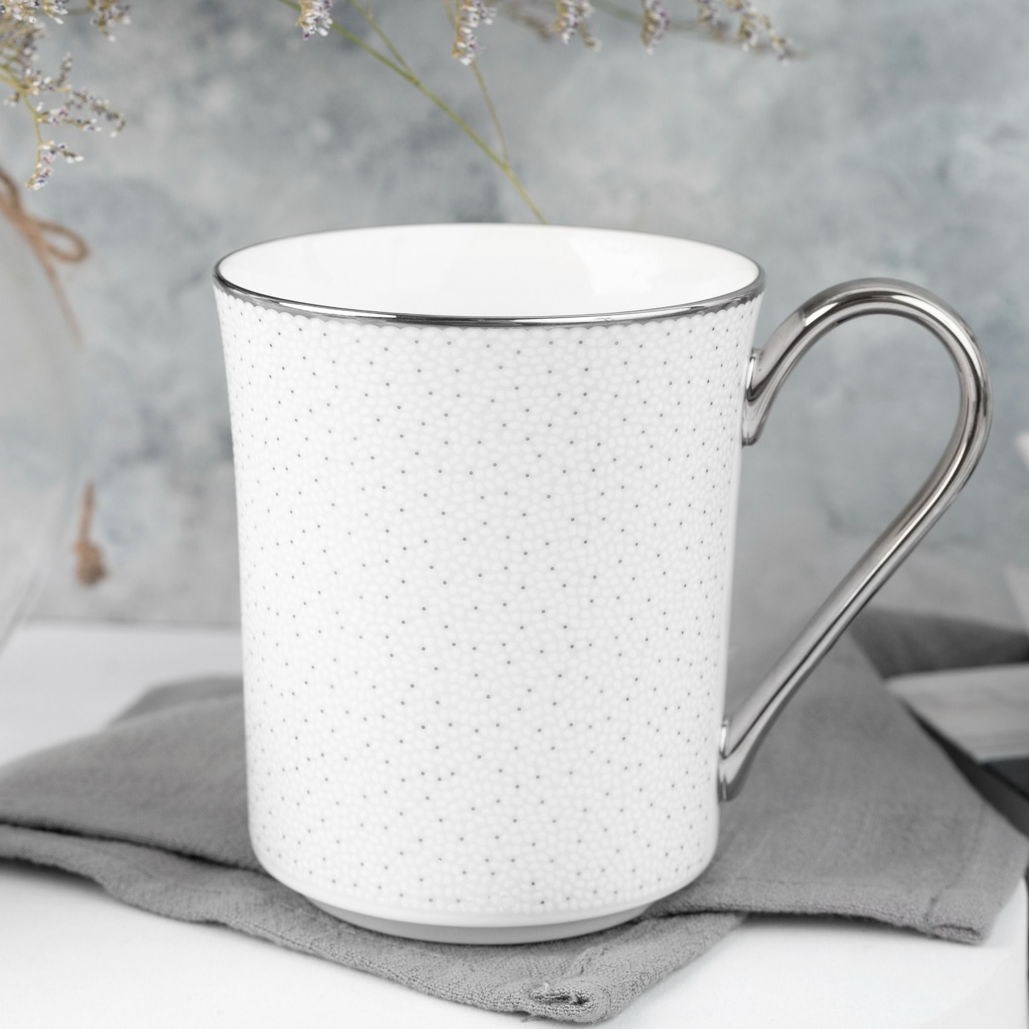  Cốc (ly) uống nước, cà phê dung tích 395ml sứ xương | Broome Street 4913L - T93656 