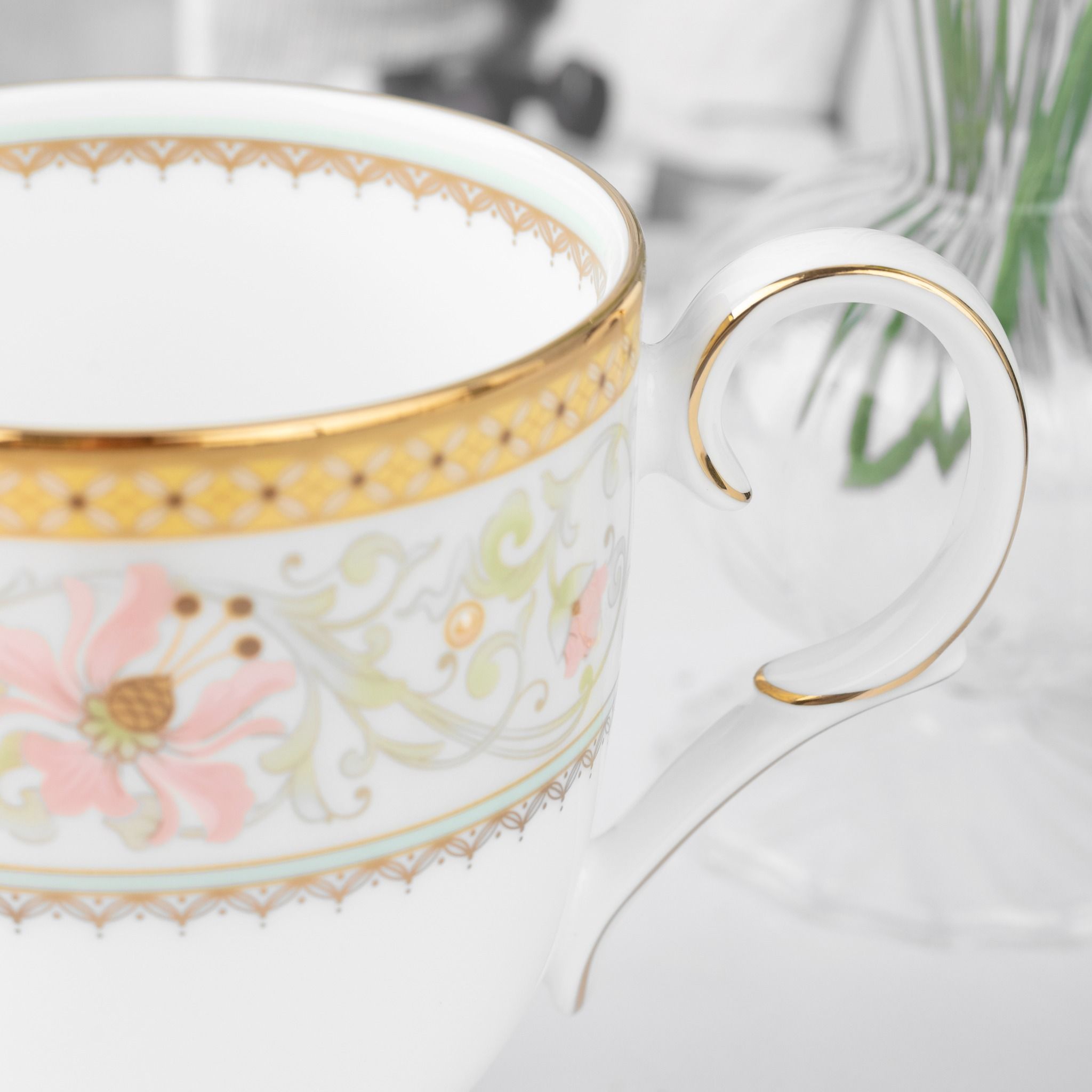  Cốc (ly) uống nước, cà phê dung tích 320ml sứ xương | Blooming Splendor 4892L - T50755A 