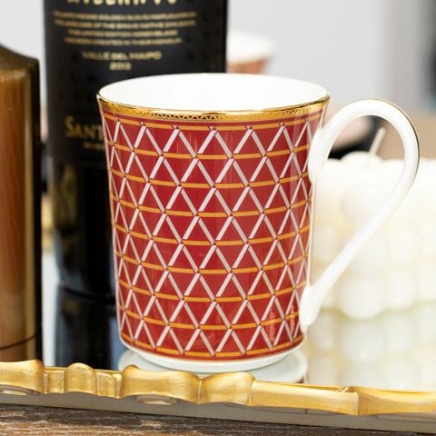  Cốc (ly) uống nước, cà phê dung tích 395ml sứ xương | Crochet 4966L - T93656 