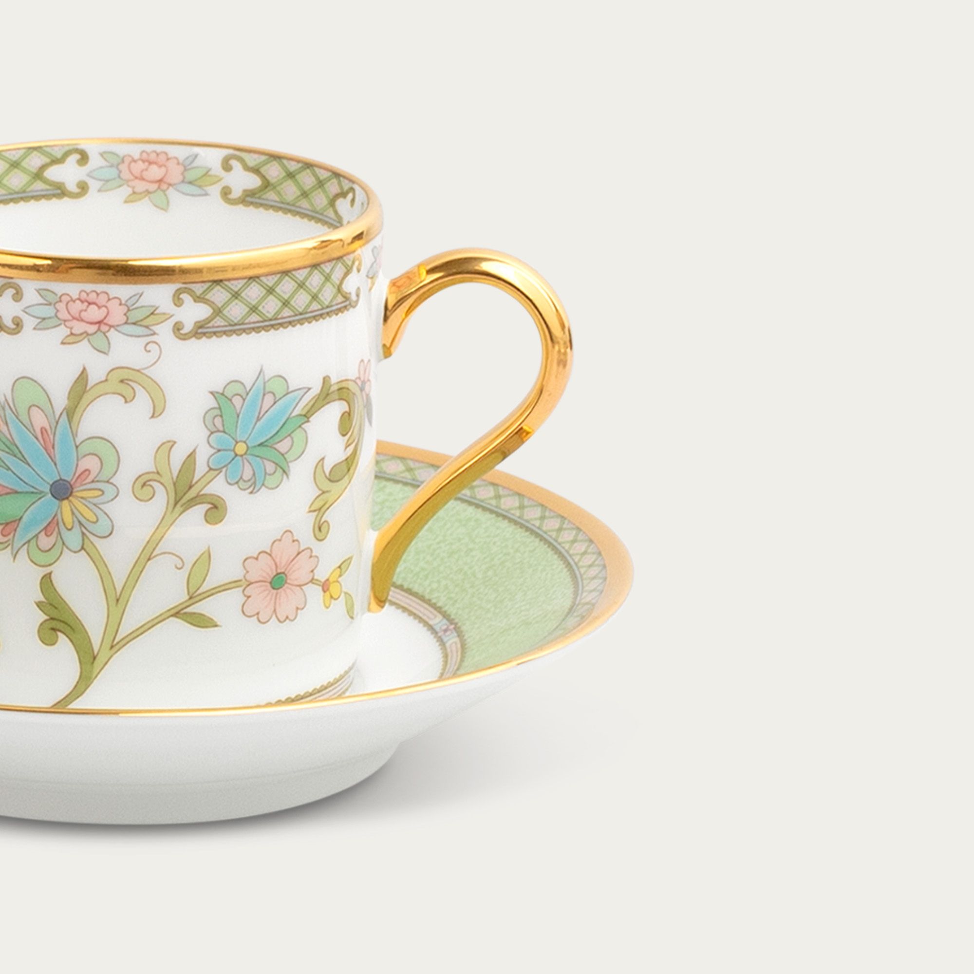  Chén trà (tách trà) nhỏ dung tích 125ml kèm đĩa lót sứ xương Nhật Bản | Yoshino 9983J - Y59881 