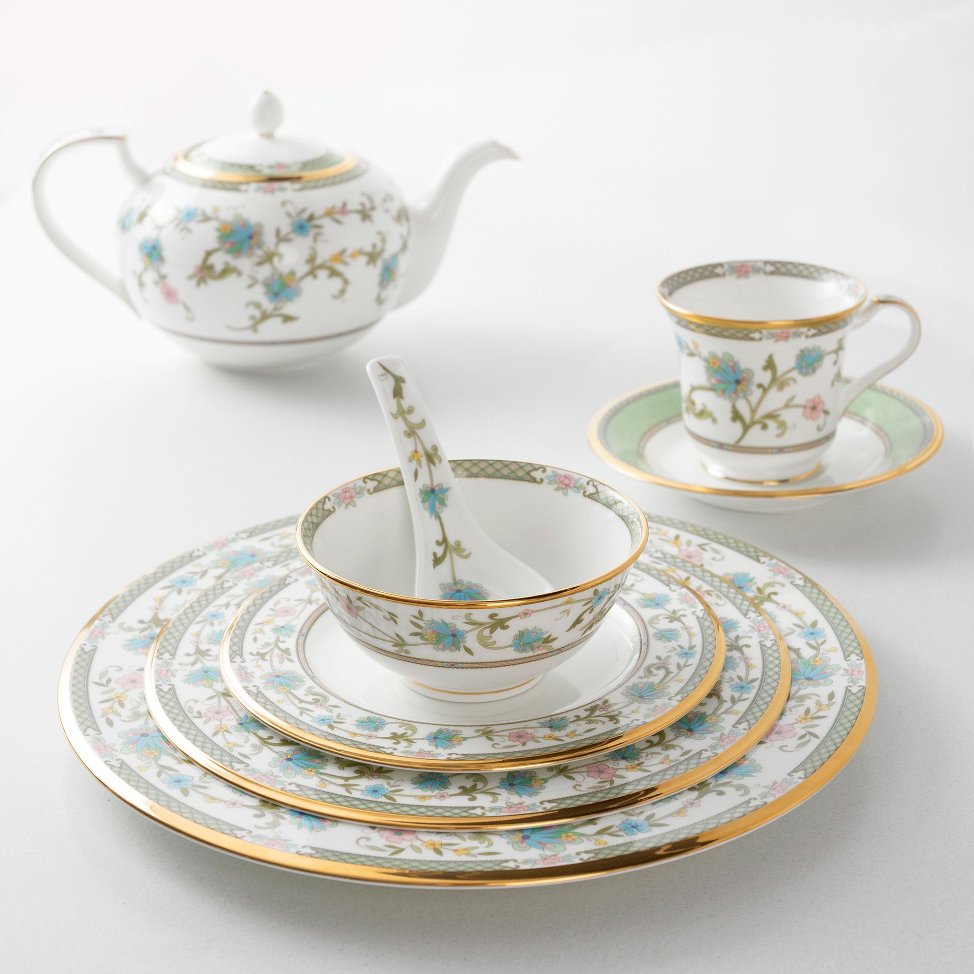  Đĩa tròn cỡ nhỏ đường kính 17,2cm lót bát (chén) cơm sứ xương Nhật Bản | Yoshino 9983J - 59512 
