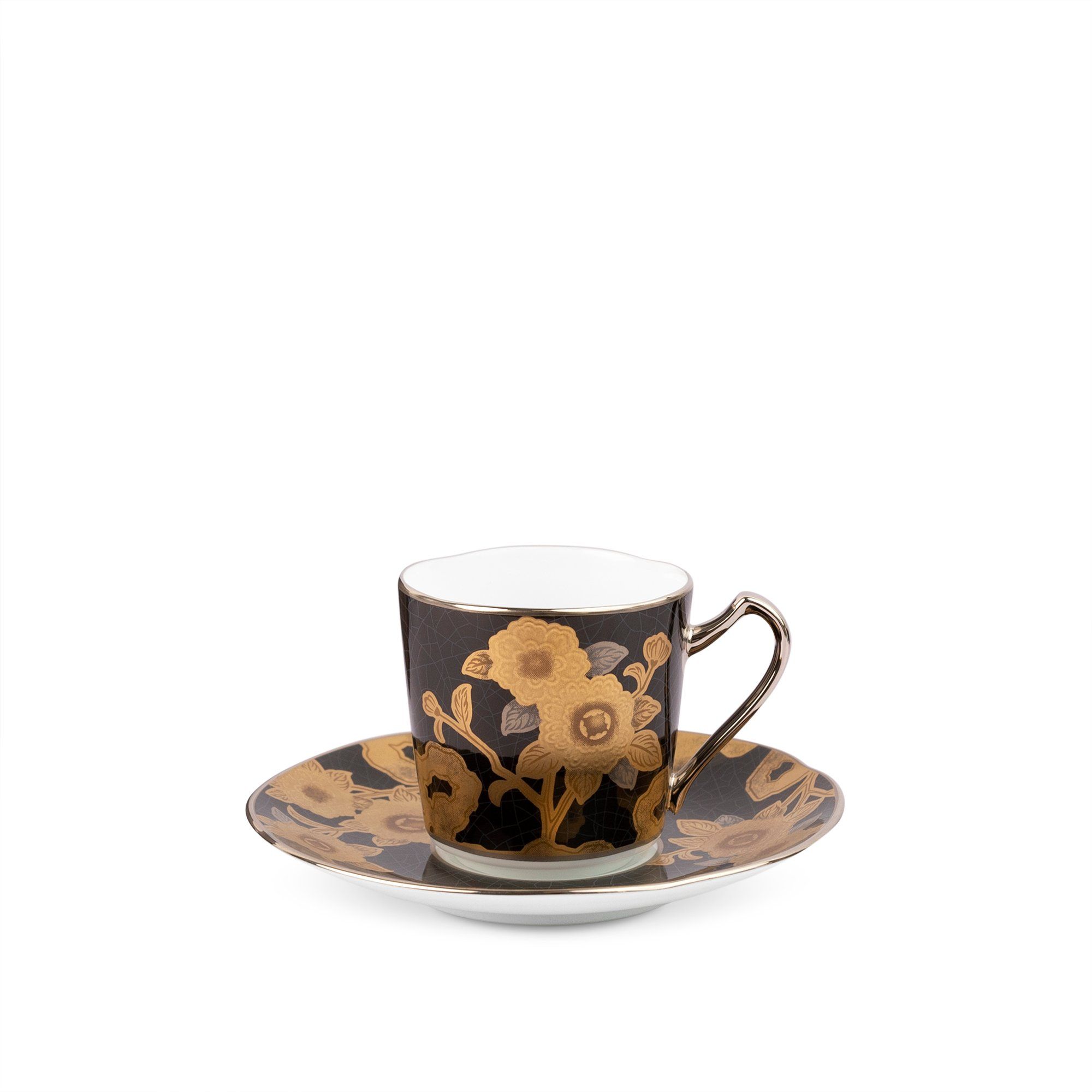 Chén trà (tách trà) kèm đĩa lót dung tích 85ml sứ trắng cao cấp | The Homage Collection H-767J-T2404 