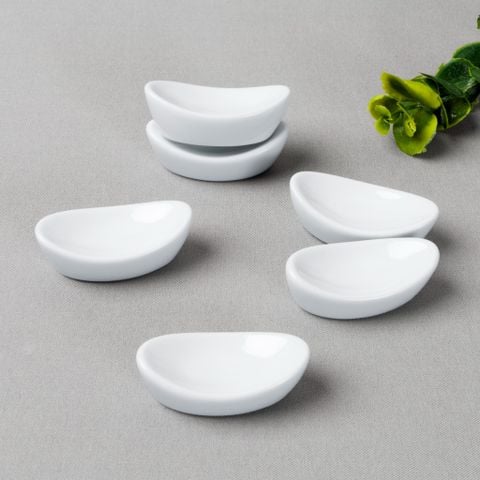  Bộ 06 gác đũa hình thoi dài 5,6cm sứ trắng | Art Stage 4257L - S91836 