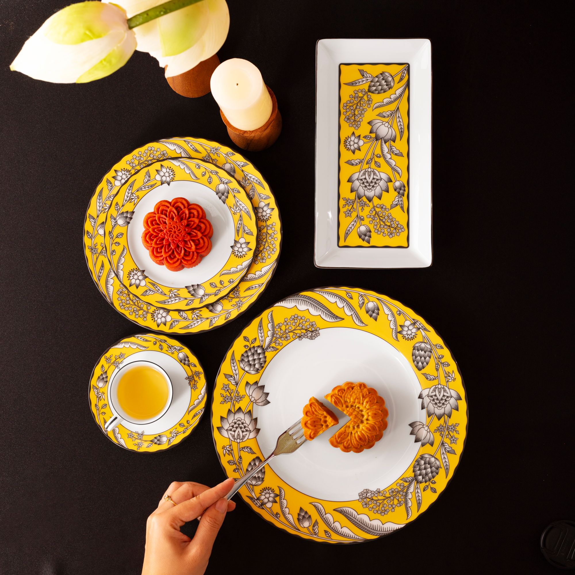  Đĩa hình chữ nhật dài 24cm sứ trắng | Chelsea Estate 1779L - 91148 