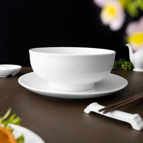 Bát mỳ (tô mỳ) đường kính 18,6cm dung tích 1.220ml sứ trắng | Art Stage 4257L - 91894 