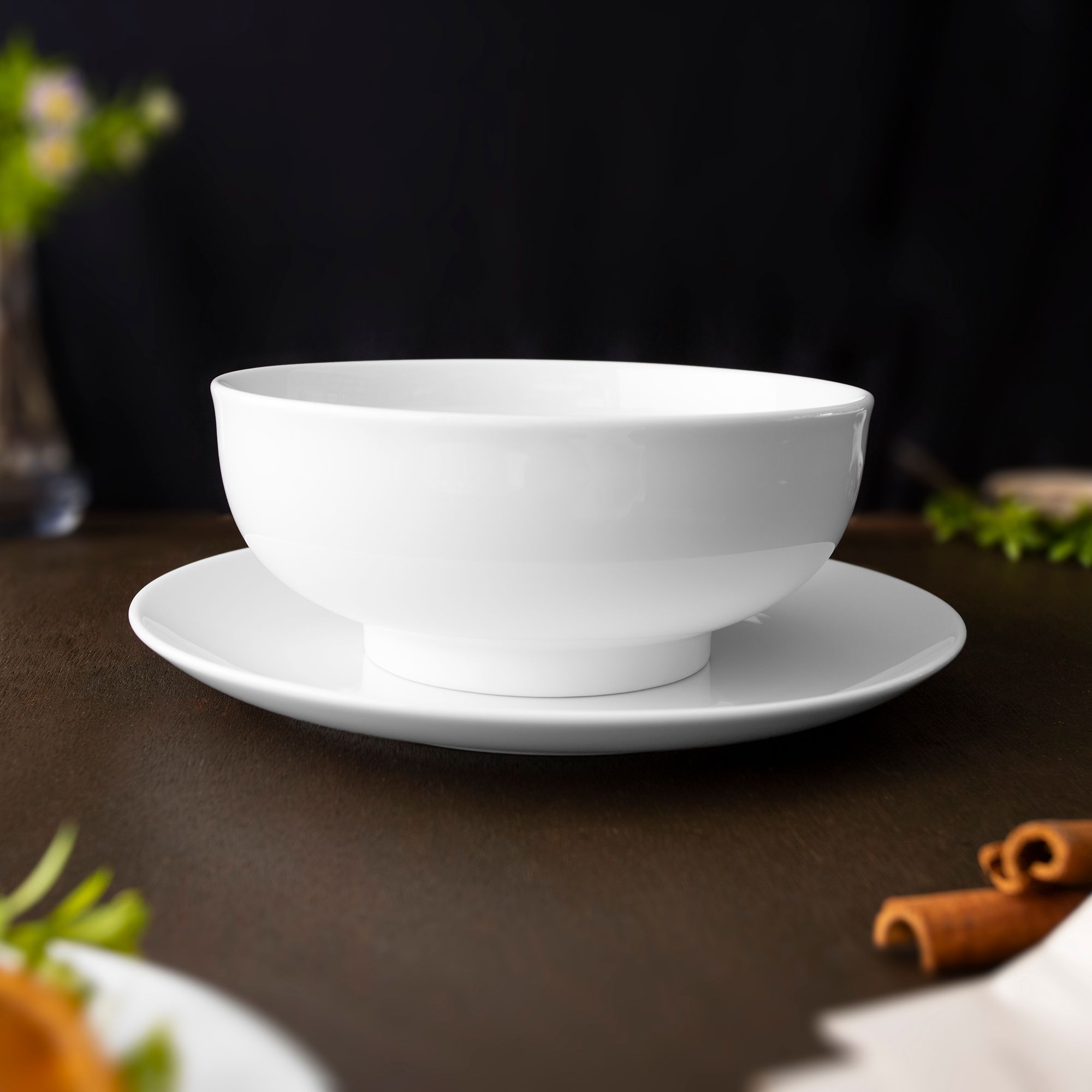  Bát mỳ (tô mỳ) đường kính 18,6cm dung tích 1.220ml sứ trắng | Art Stage 4257L - 91894 
