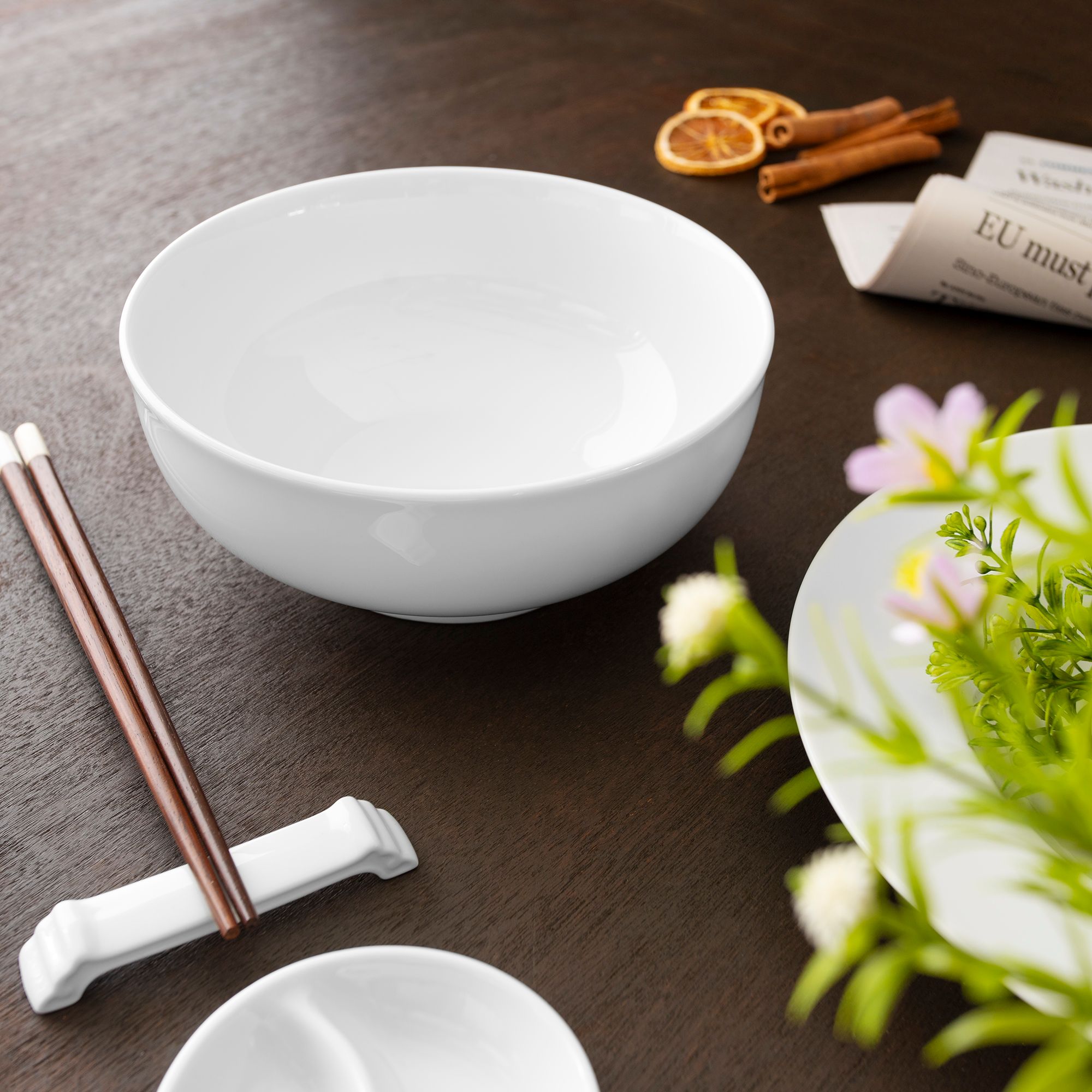  Bát mỳ (tô mỳ) đường kính 18,6cm dung tích 1.220ml sứ trắng | Art Stage 4257L - 91894 