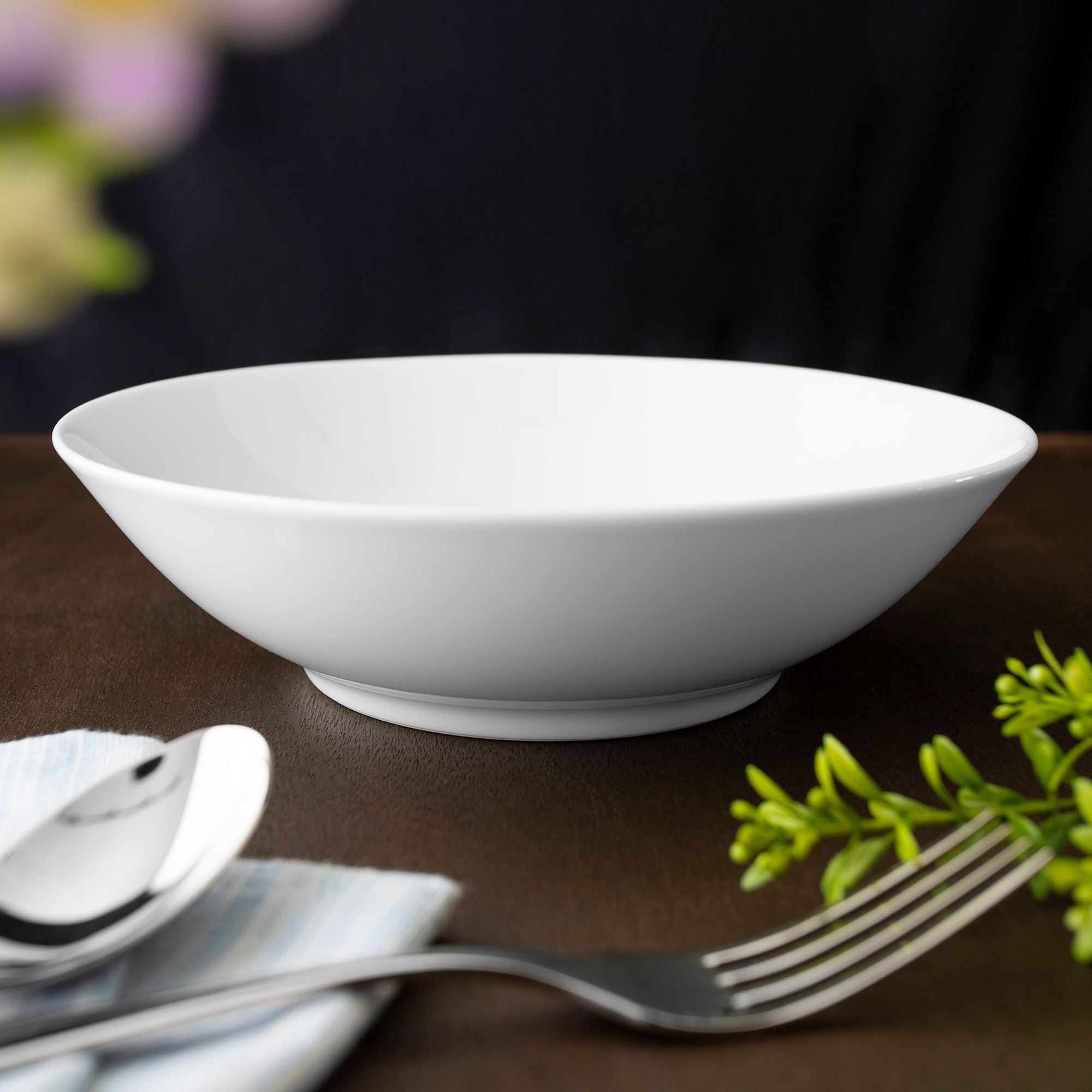  Bát canh (tô canh) dáng loe 21,1cm dung tích 1.000ml sứ trắng | Art Stage 3-336L - 91909 