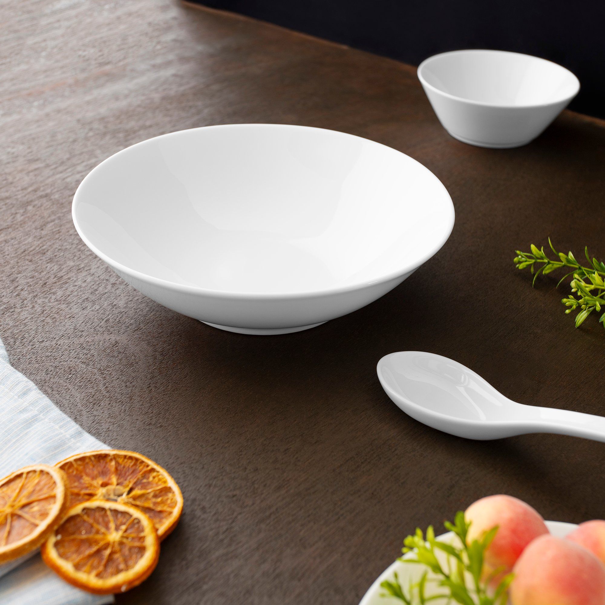  Bát canh (tô canh) dáng loe 21,1cm dung tích 1.000ml sứ trắng | Art Stage 3-336L - 91909 