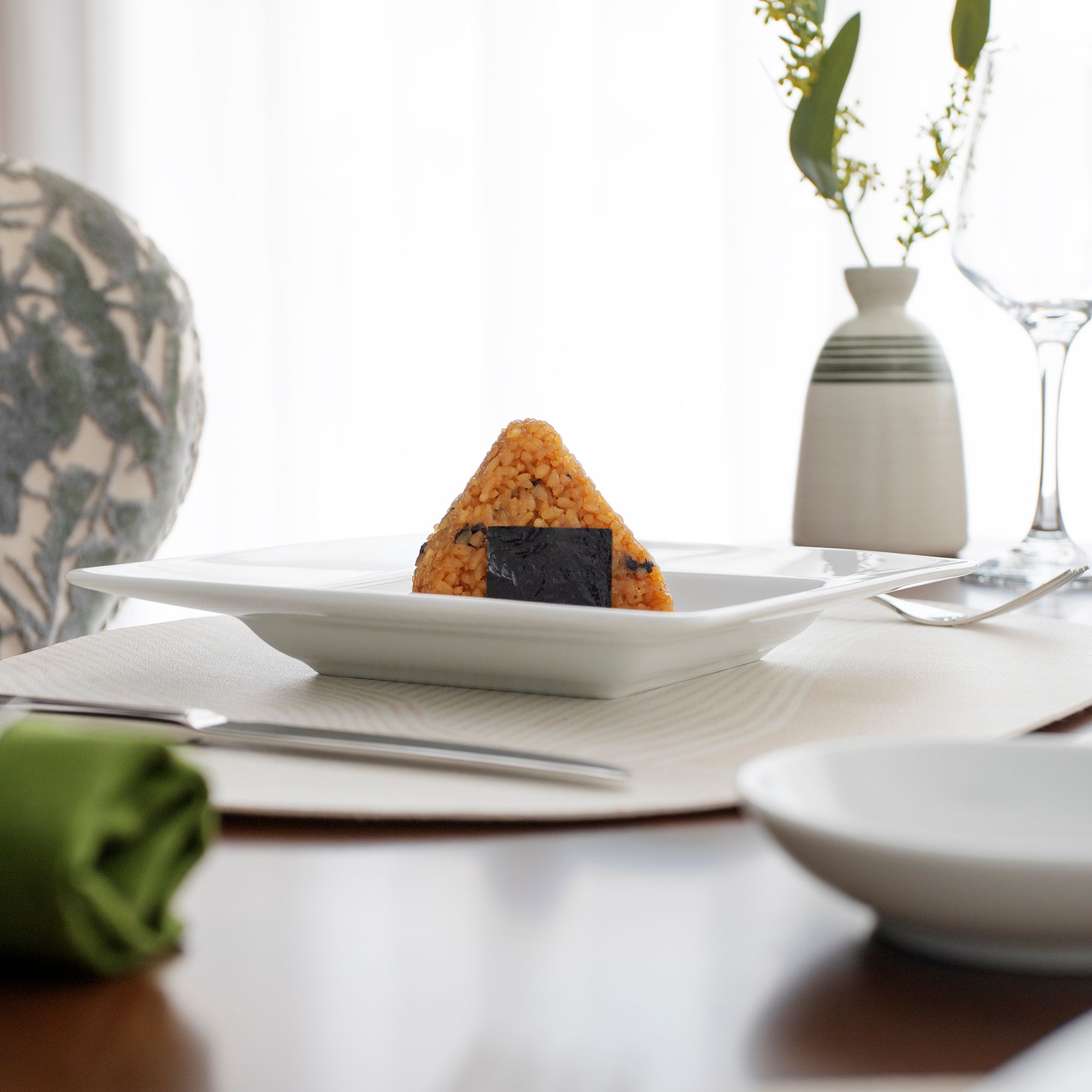  Đĩa vuông sâu lòng cỡ vừa cạnh dài 20,6cm sứ trắng | Art Stage 1609L - 91136 