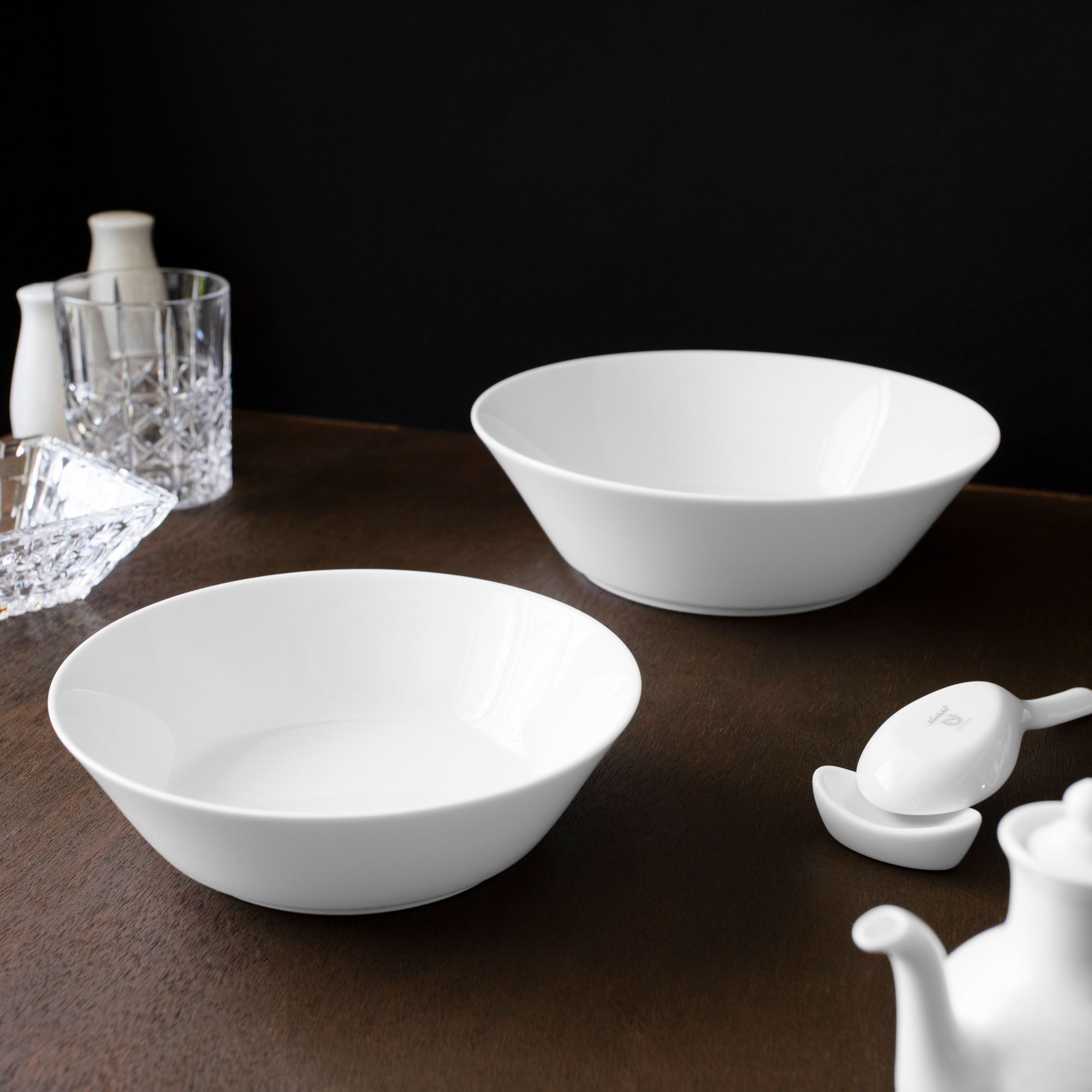  Bát (tô) đa năng 17,5cm dung tích 640ml đựng soup, đồ chiên xào sứ trắng | Art Stage 3-336L - 91097 
