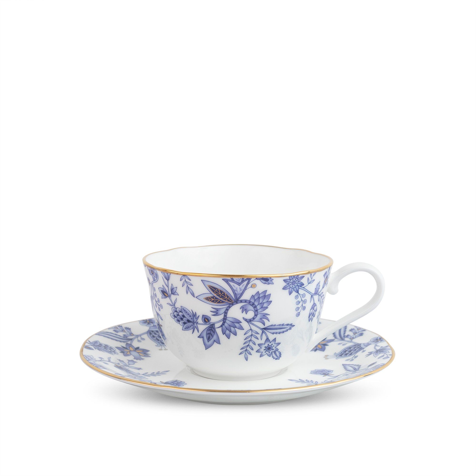  Chén trà (tách trà) kèm đĩa lót dung tích 220ml sứ xương | Blue Sorrentino 4562L-T59387A 