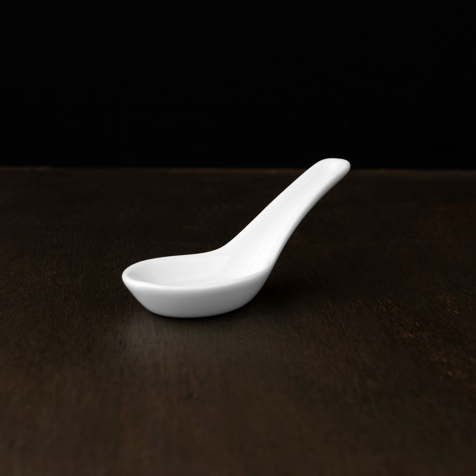  Thìa sứ (muỗng sứ) dài 12cm sứ trắng | Art Stage 4257L - 91430 