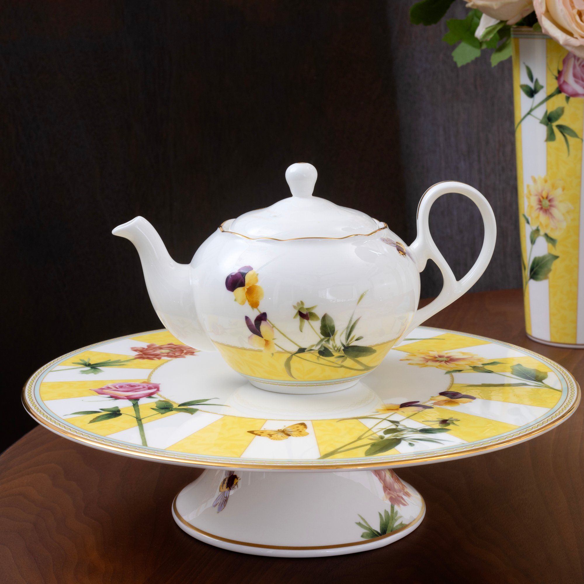 Bộ ấm chén uống trà 13 món (ấm 600ml, tách 250ml) sứ xương | Harvest Dream 4989L - T014M 