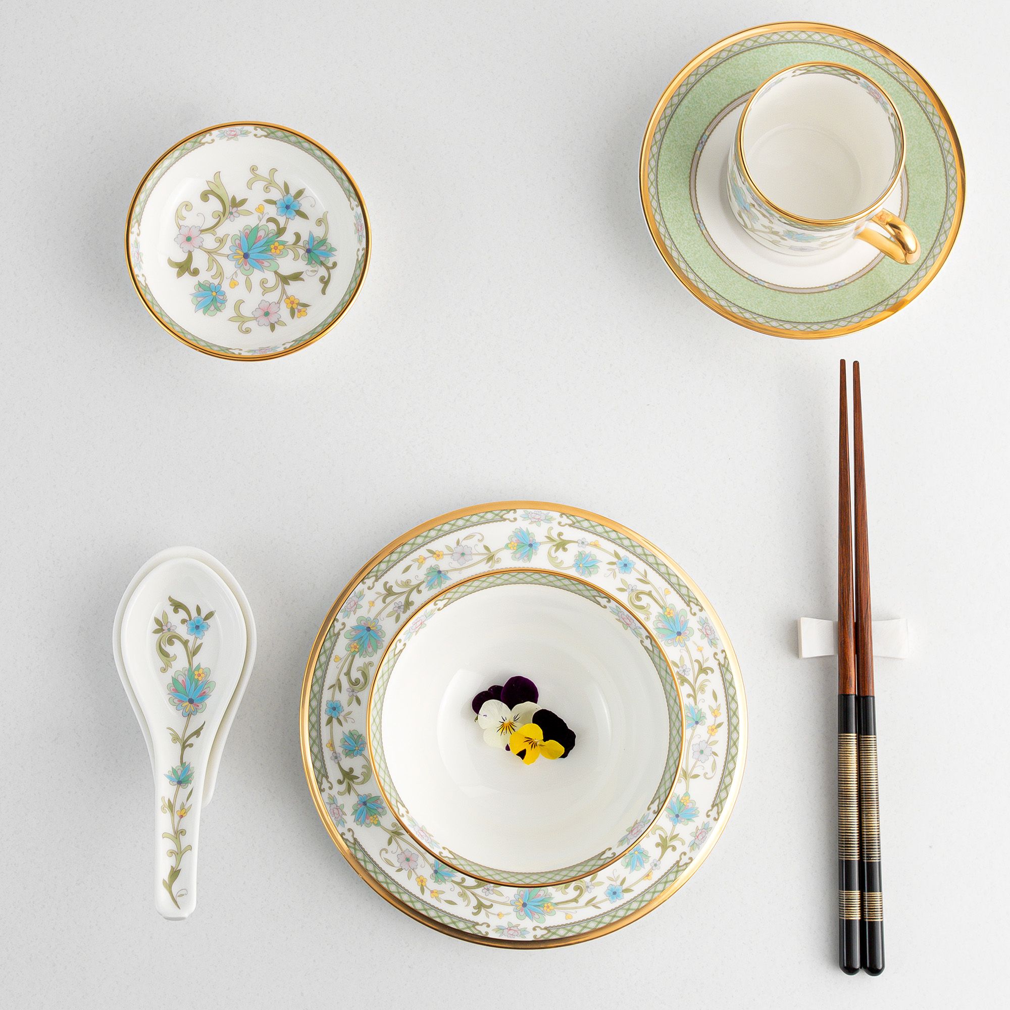  Thìa sứ (muỗng sứ) dài 13,3cm sứ xương Nhật Bản | Yoshino 9983J - 50130 