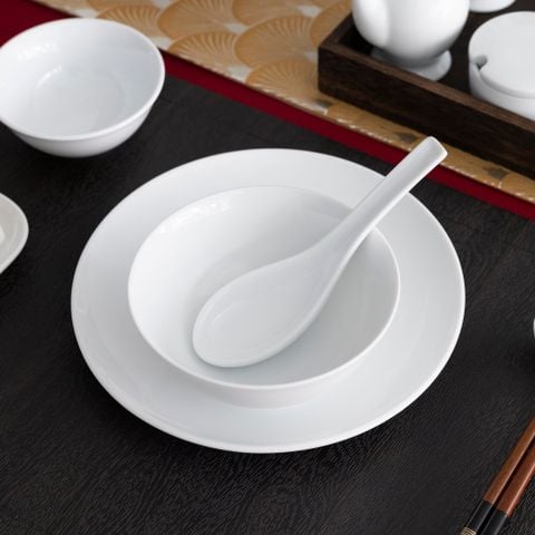  Bát (chén) 10,7cm dung tích 220ml đựng nước chấm, soup sứ trắng | Art Stage 4257L - 91482 