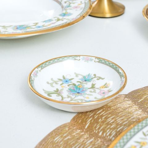  Đĩa tròn 9,5cm đựng nước chấm, gia vị sứ xương Nhật Bản | Yoshino 9983J - 59714 