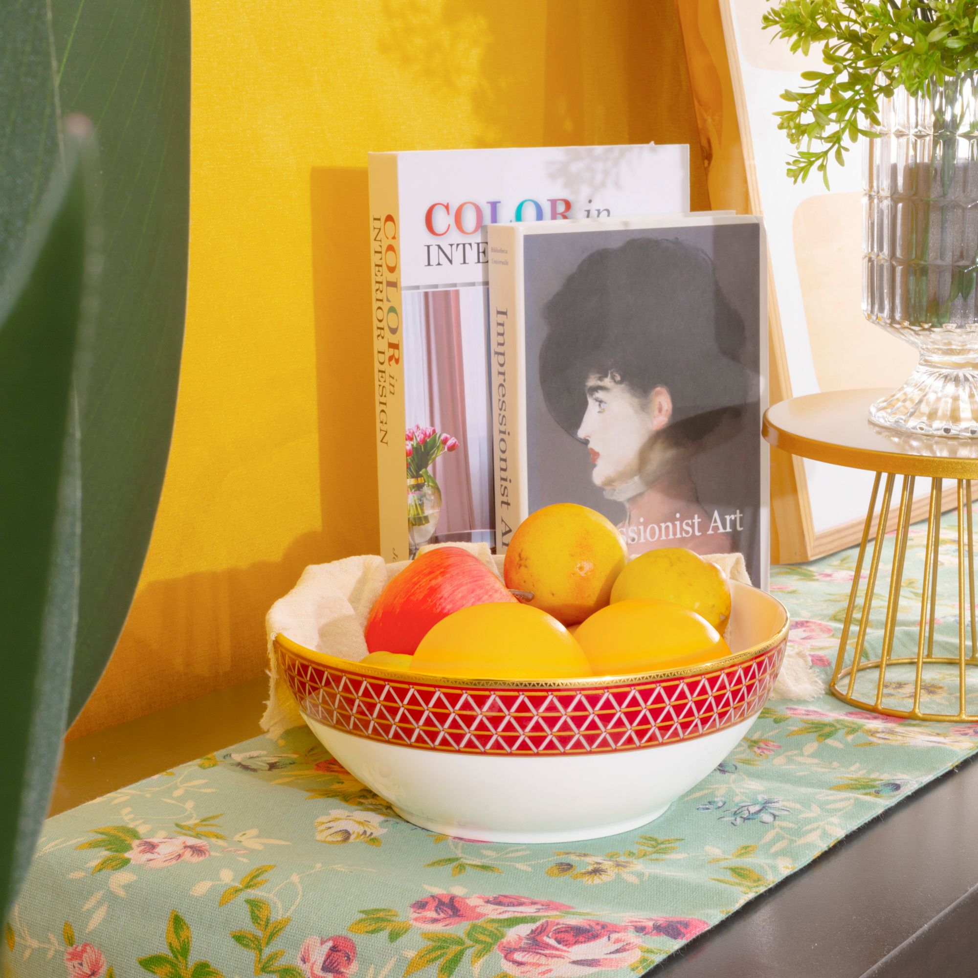  Bộ bát đĩa ăn châu Á cơ bản 22 món (cho 6 người) sứ xương | Crochet 4966L - D022AB 
