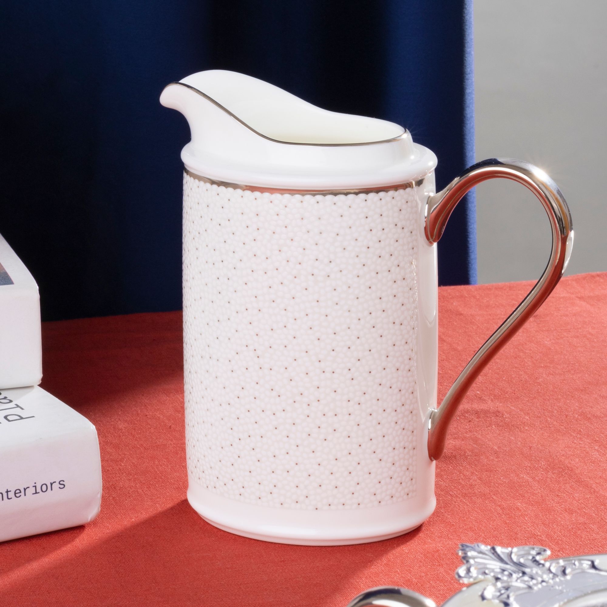  Bộ ấm chén uống trà (ấm 1.250ml, chén 245ml) 15 món sứ xương | Broome Street 4913L - T017A 
