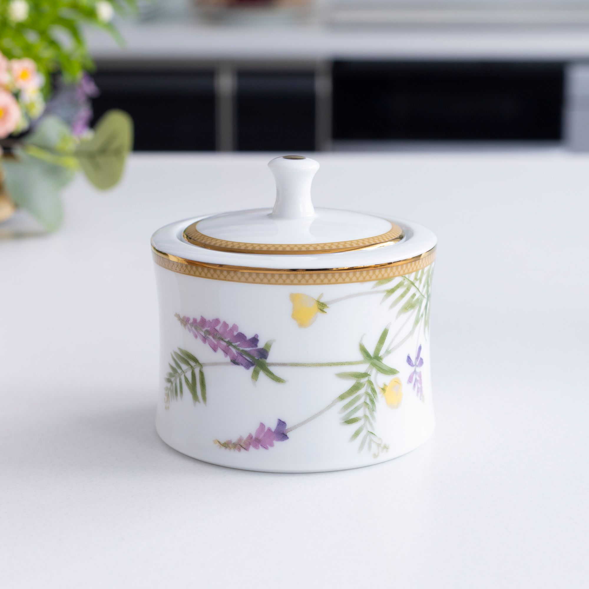  Bộ ấm chén uống trà chiều (ấm 630ml, chén 250ml) 6 món sứ trắng | New Morning 1738L - T07A 