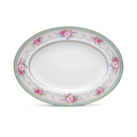  Đĩa Oval cỡ nhỏ (SM) dài 31,2cm sứ xương | Palace Rose 4863L - 97245 