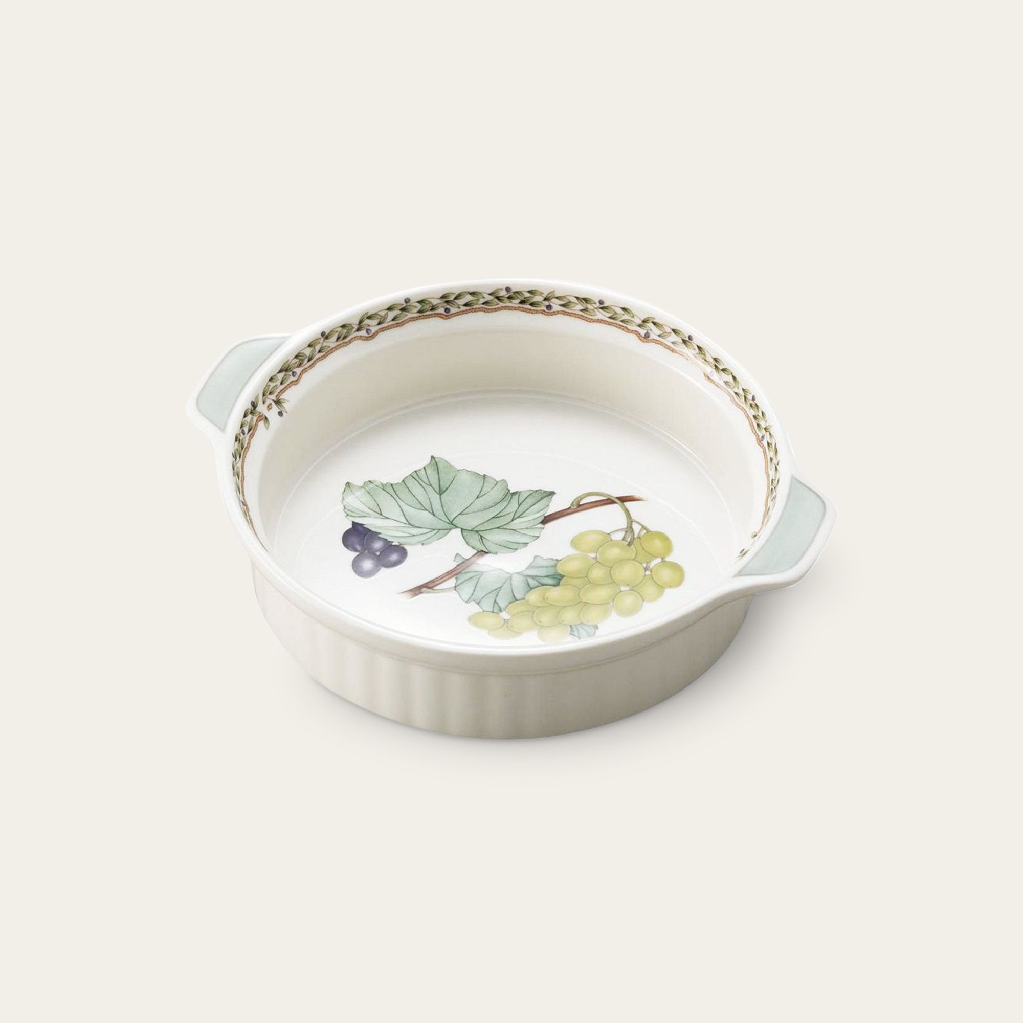  Khay nướng bánh tròn ngang 18,8cm, đường kính 16cm sứ xương | Orchard Garden 9350L - 95349 