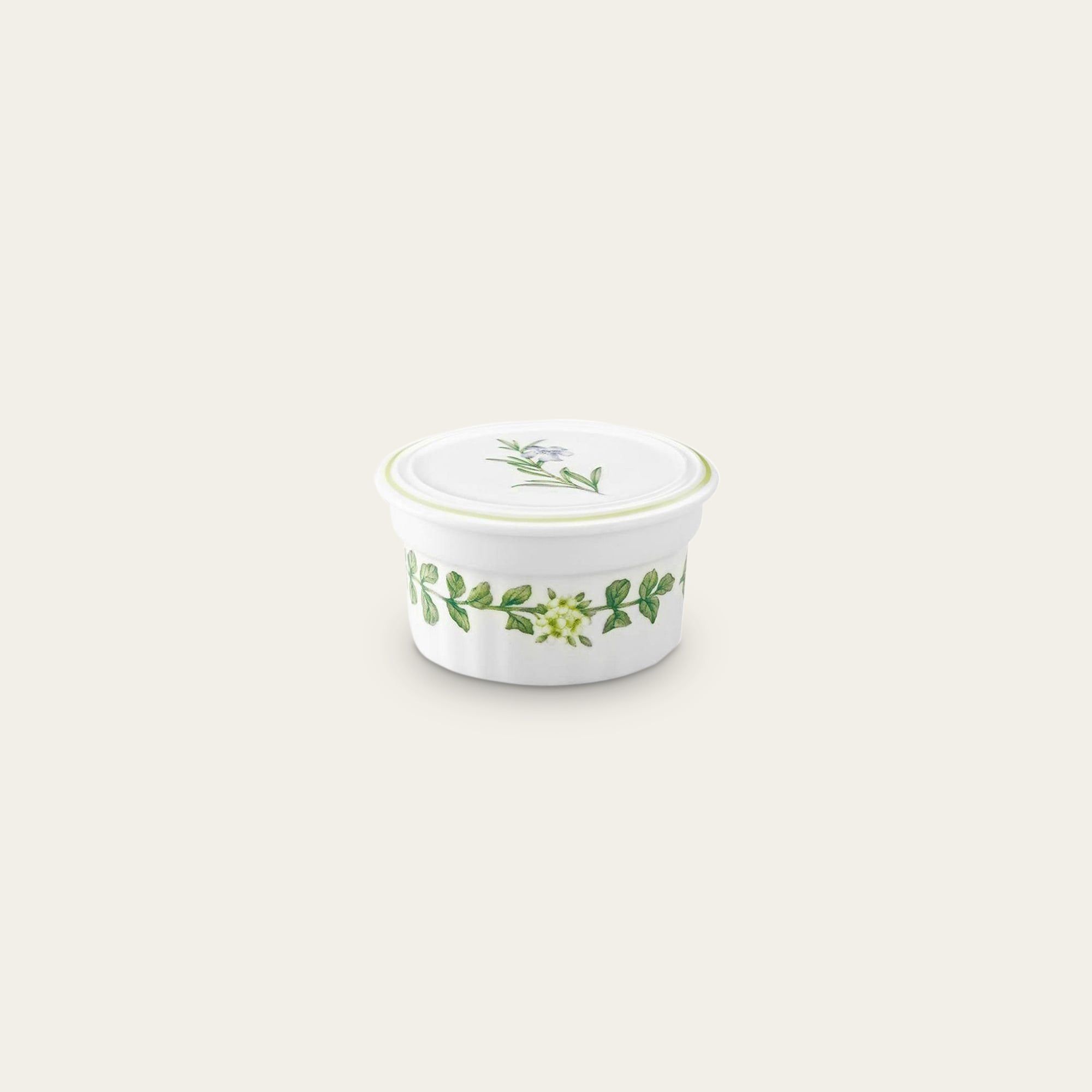  Khuôn ramekin có nắp đậy đường kính 9cm sứ xương | English Herbs 9352L - 95350 
