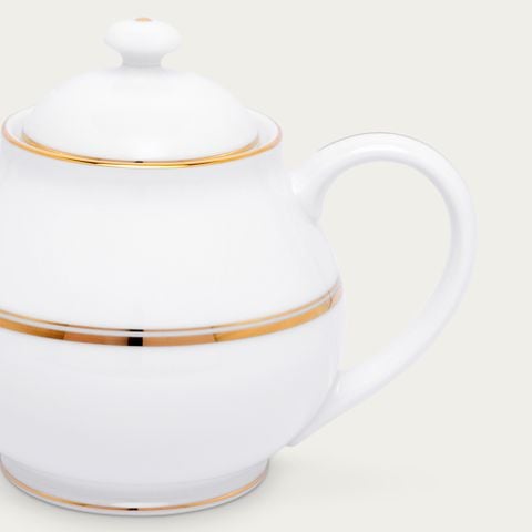  Ấm trà (bình trà) nhỏ dung tích 780ml sứ trắng | Gloria L553L - 91160 