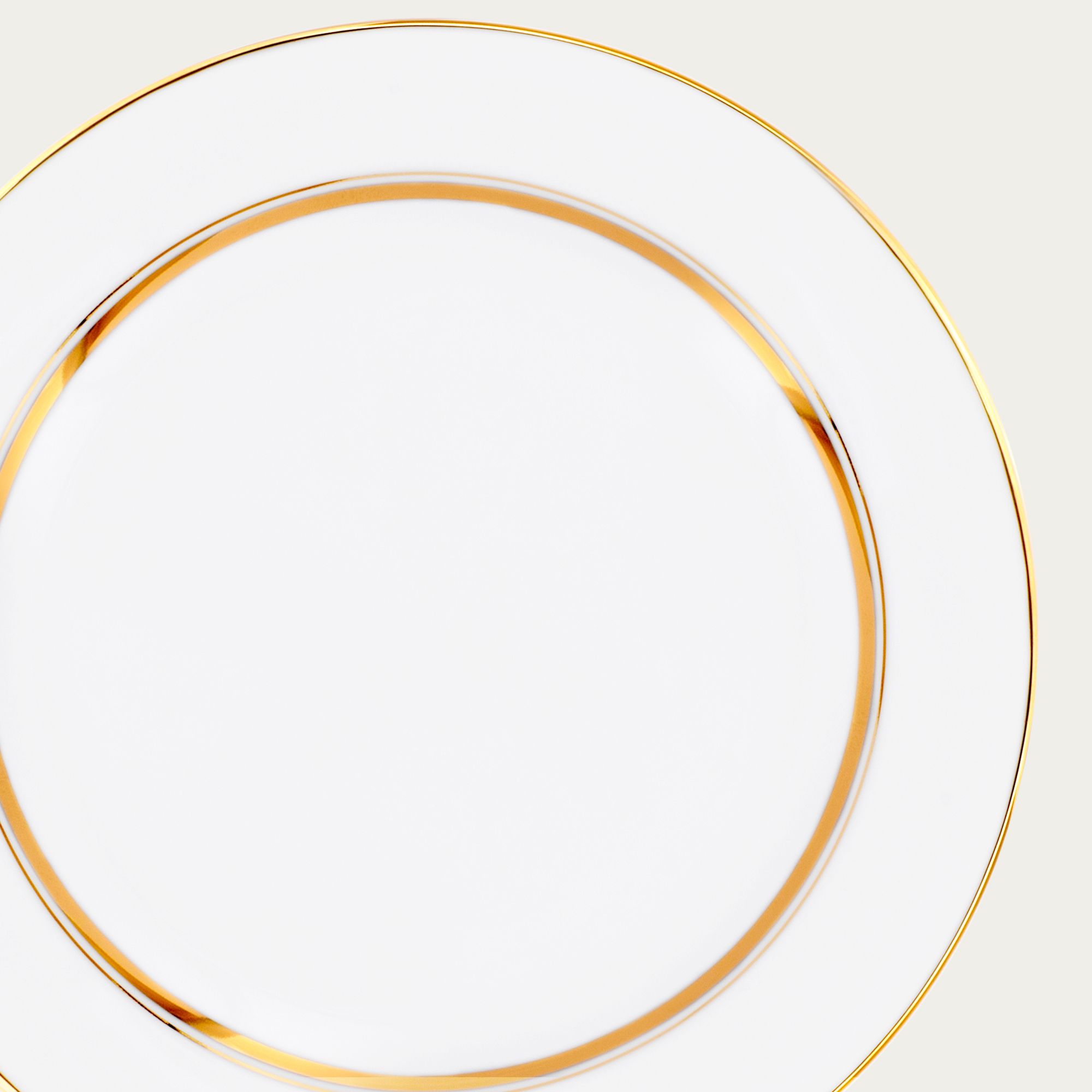  Đĩa tròn cỡ vừa (loại đặc biệt) đường kính 23,1cm sứ trắng | Gloria L553L - 91316 