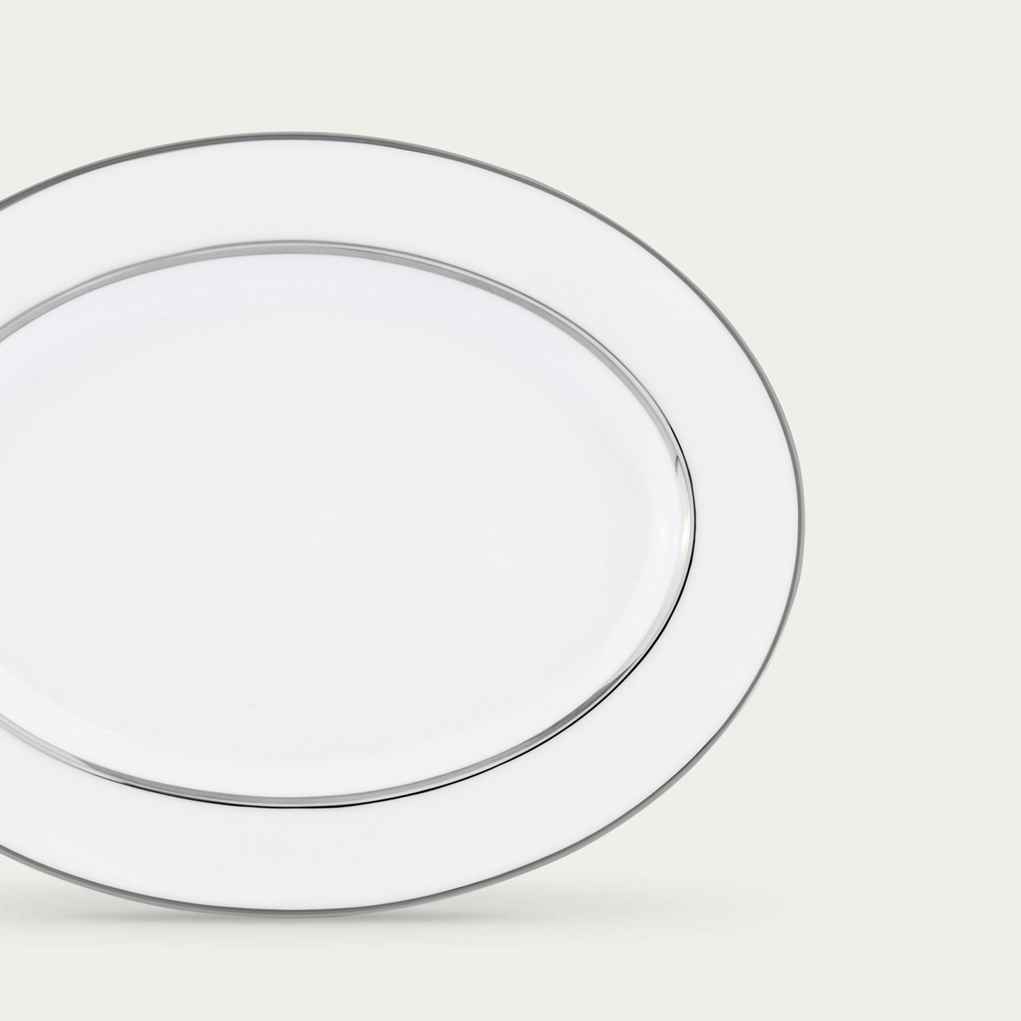 Đĩa Oval cỡ nhỏ (SM) dài 29,4cm sứ trắng | Galaxy L554L - 91345 