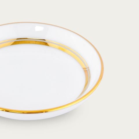  Đĩa tròn 9,8cm đựng nước chấm, gia vị sứ trắng | Gloria L553L - 91419 