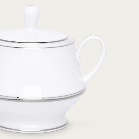  Bình (hũ) đường có nắp đậy dung tích 370ml sứ trắng | Galaxy L554L - 91127 