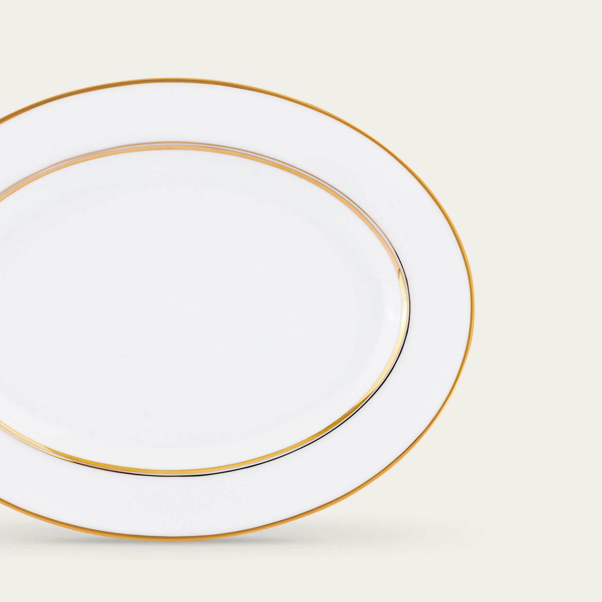  Đĩa Oval cỡ nhỏ (SM) dài 29,4cm sứ trắng | Gloria L553L - 91345 