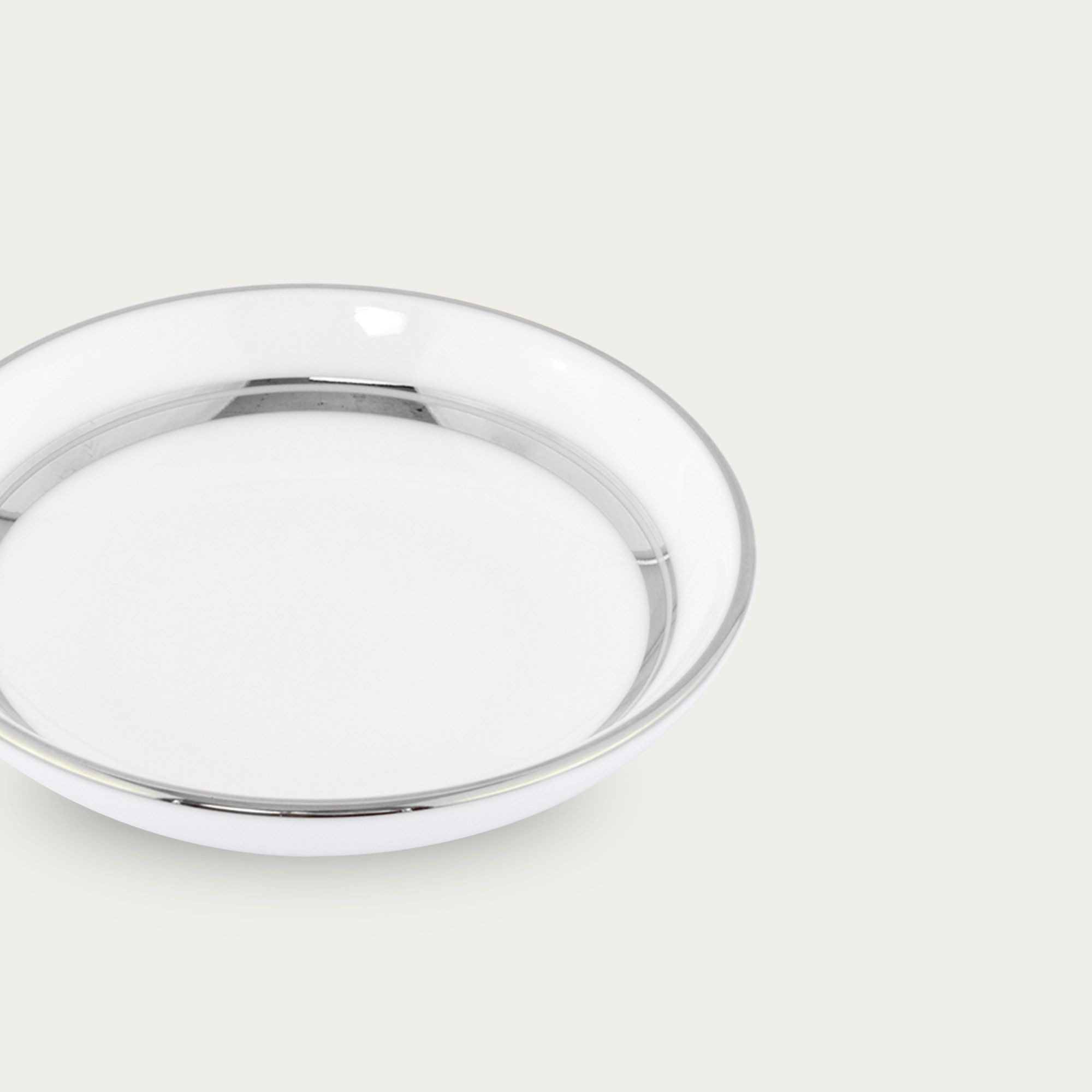  Đĩa đựng nước chấm, gia vị đường kính 9,8cm sứ trắng | Galaxy L554L - 91419 