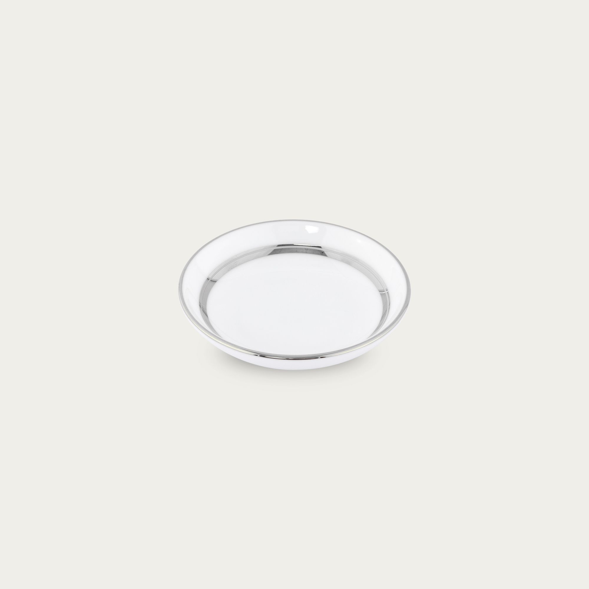  Đĩa tròn 9,8cm đựng nước chấm, gia vị sứ trắng | Galaxy L554L - 91419 