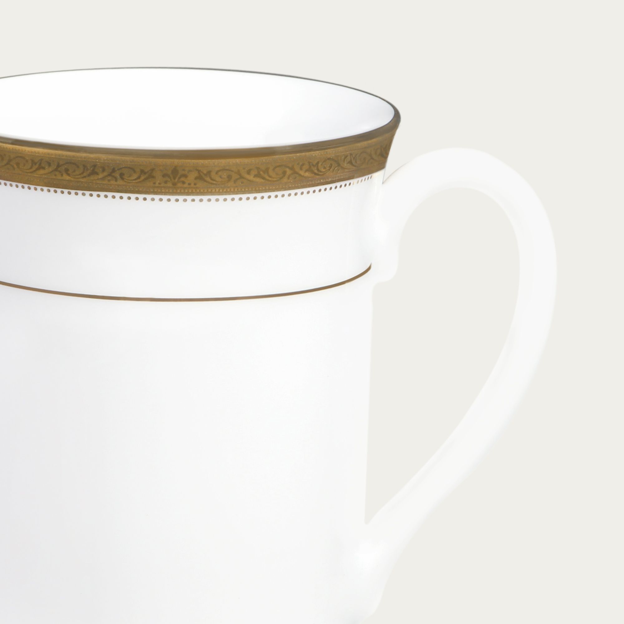  Cốc (ly) uống nước, cà phê dung tích 310ml sứ trắng | Majestic Vase M-163L - T91332K 
