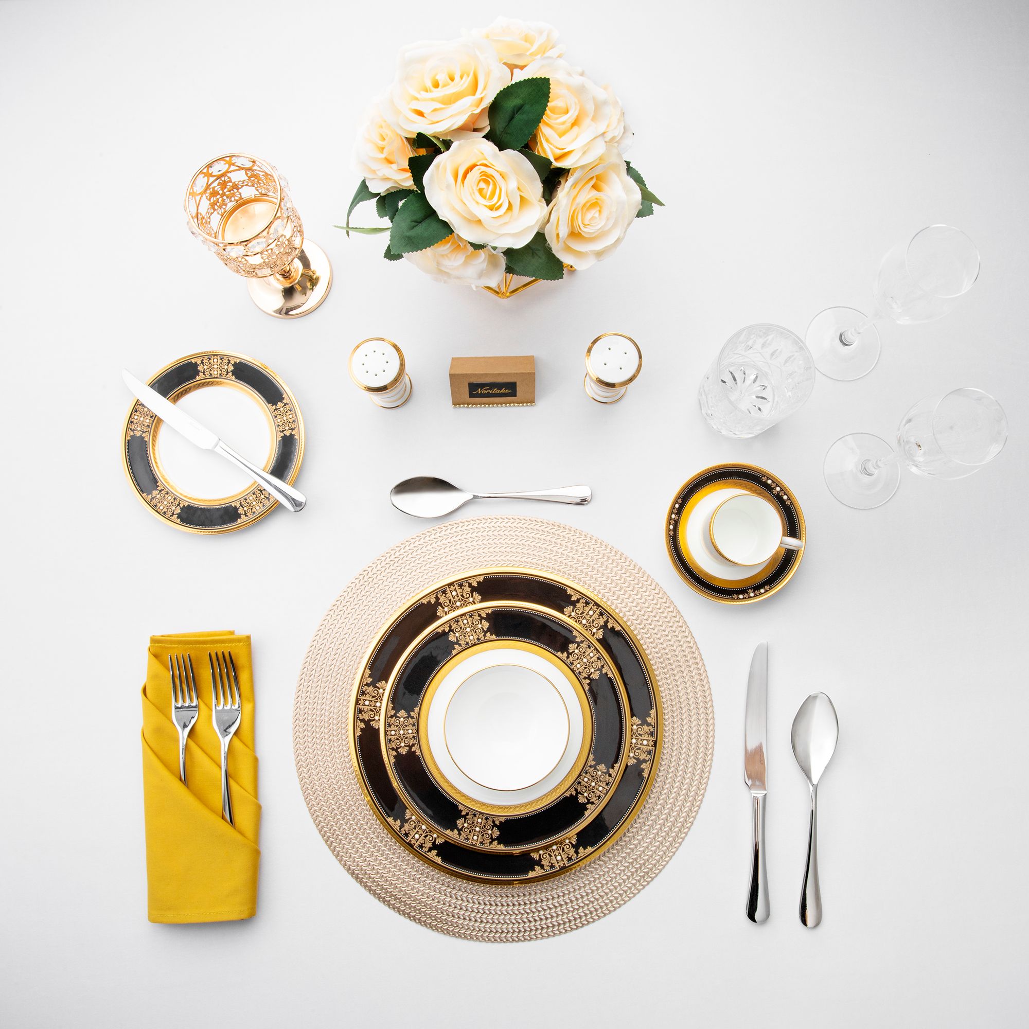  Đĩa tròn cỡ nhỏ đường kính 17,2cm lót bát (chén) cơm sứ xương Nhật Bản | Evening Majesty 4818J - 59512 
