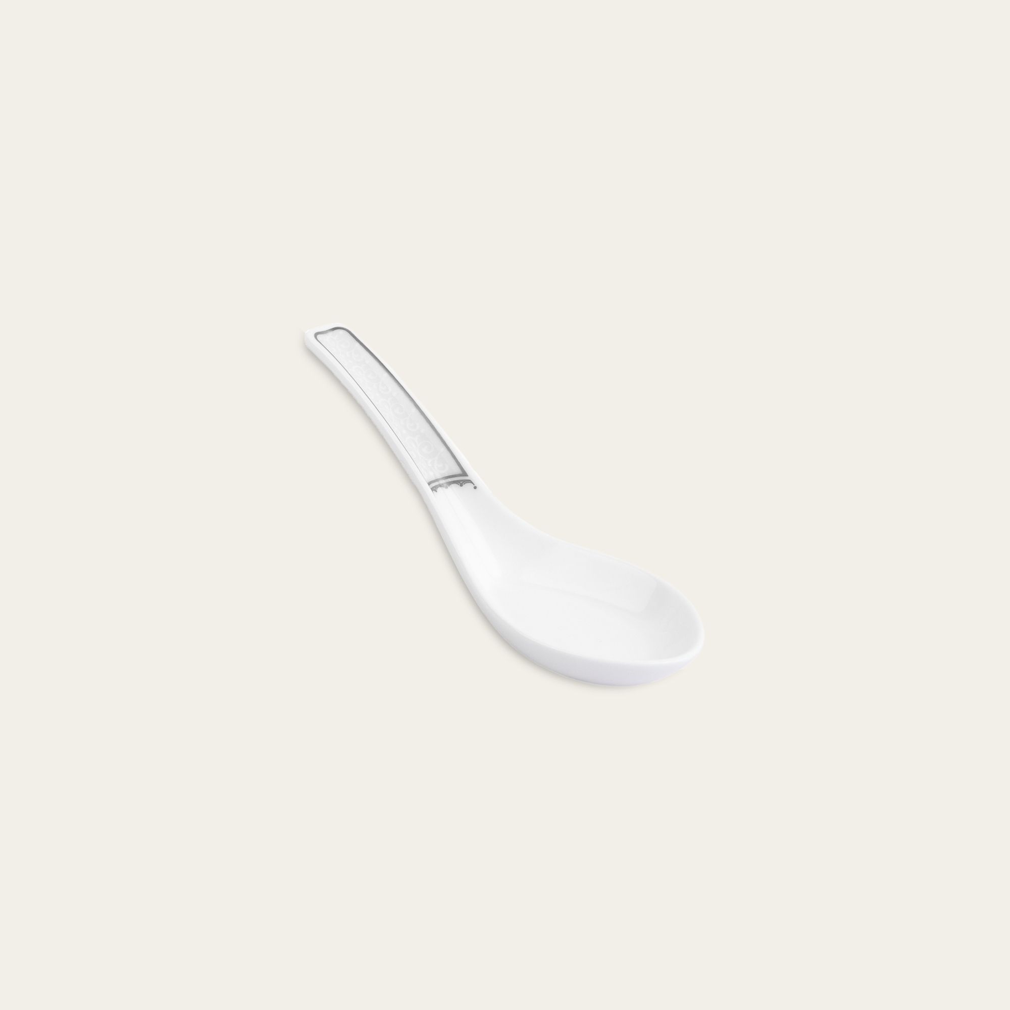  Thìa sứ (muỗng sứ) dài 14,2cm sứ xương | Odessa Platinum 4875L - 97366 