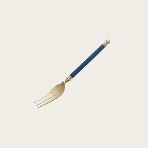  Nĩa (dĩa) bánh ngọt cán sứ màu xanh | Noritake ALH8 - 22Y 