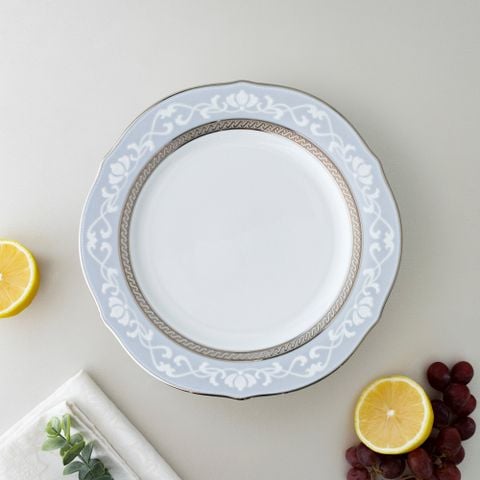  Đĩa tròn cỡ vừa (loại đặc biệt) đường kính 23cm sứ trắng | Hampshire Platinum 4336-1L - 91310 